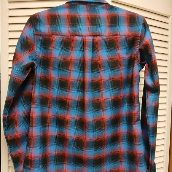 DIXXON FLANNEL COMPANY "THE JASON" Red and Blue Long Sleeve Size Medium - Picture 3 of 13